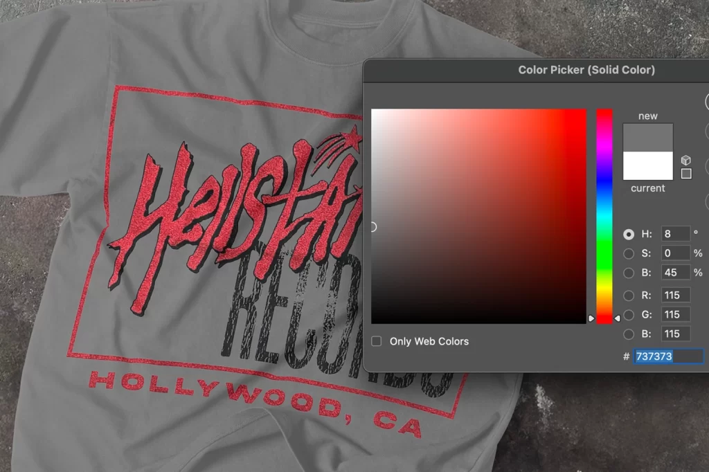 changing tshirt mockup color