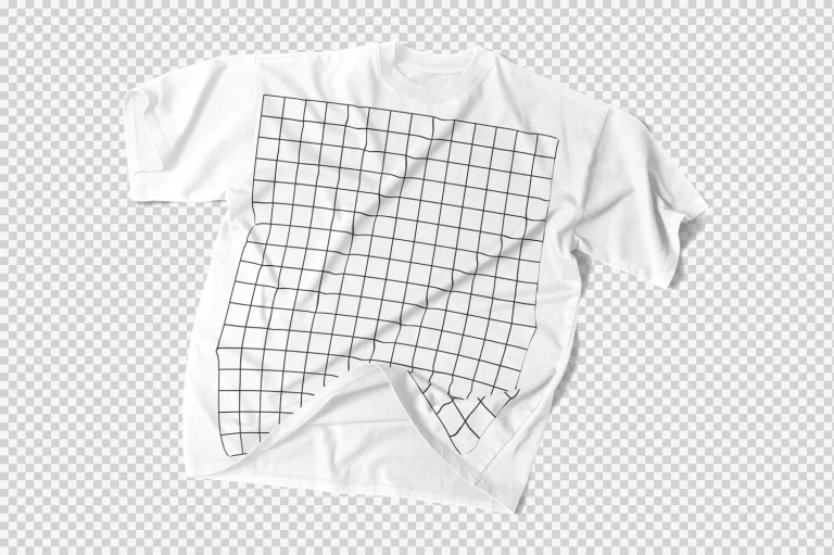 messy t-shirt mockup